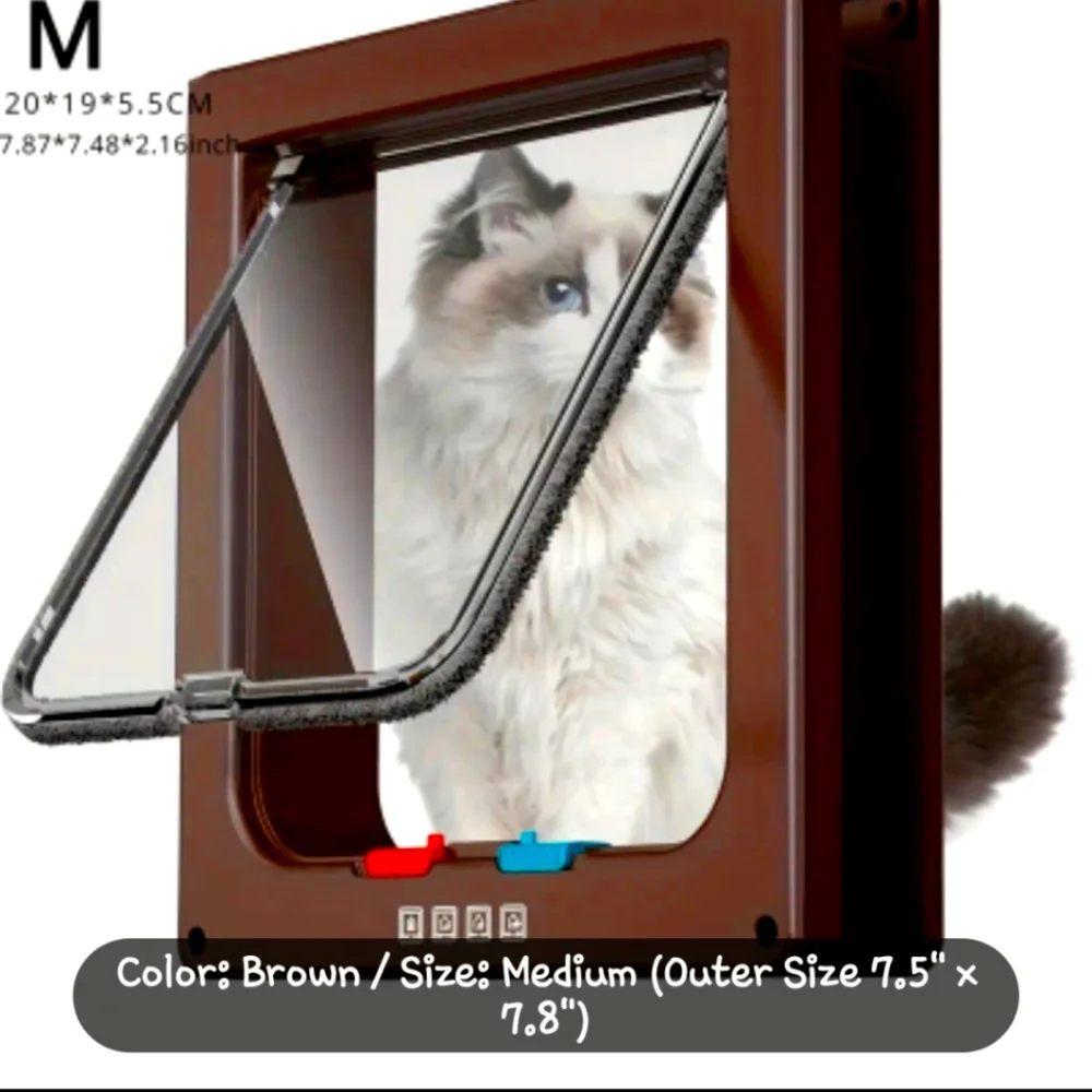 New Weatherproof Pet Door with 4 Way Locking Mechanism